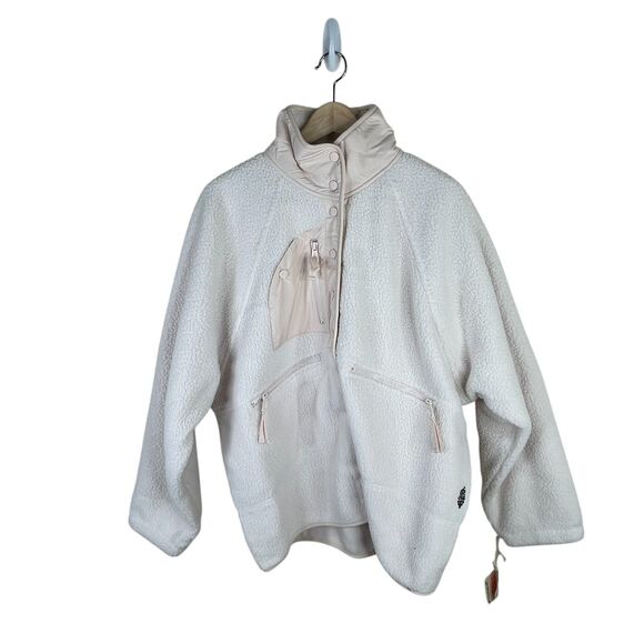 FP Movement x Hatch Hit the Slopes Fleece Jacket Sz M Canvas Neutral Maternity - Picture 5 of 15